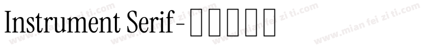 Instrument Serif字体转换